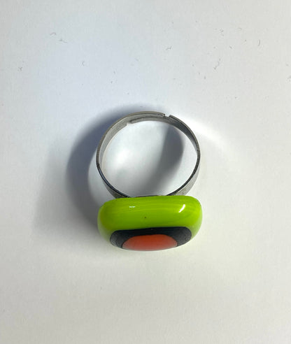 Green and Orange Ring