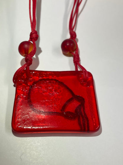 Zodiac Necklace (Red Acquarius)