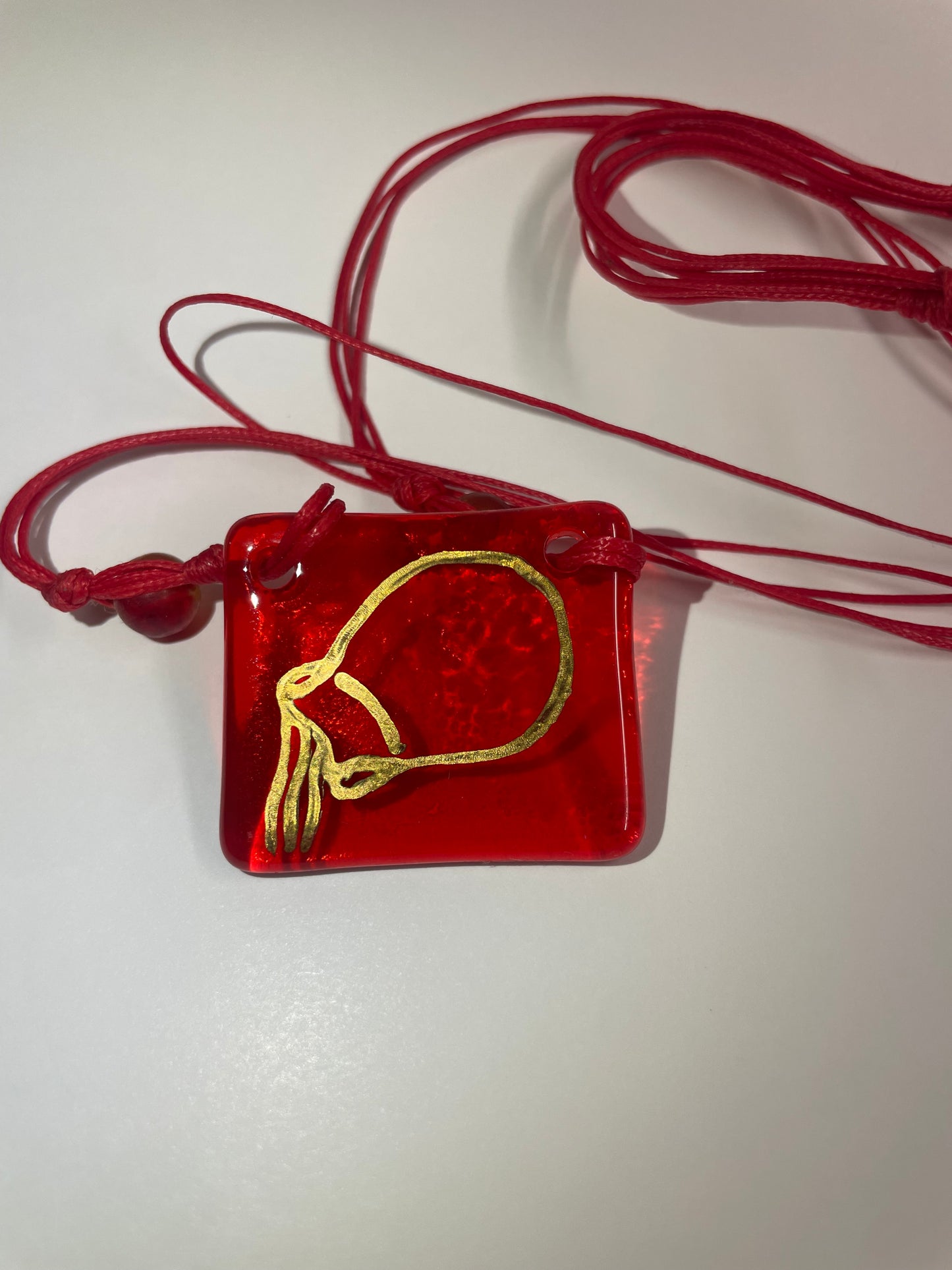 Zodiac Necklace (Red Acquarius)