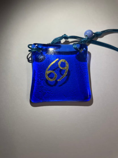 Zodiac Necklace Blue (Pisces)