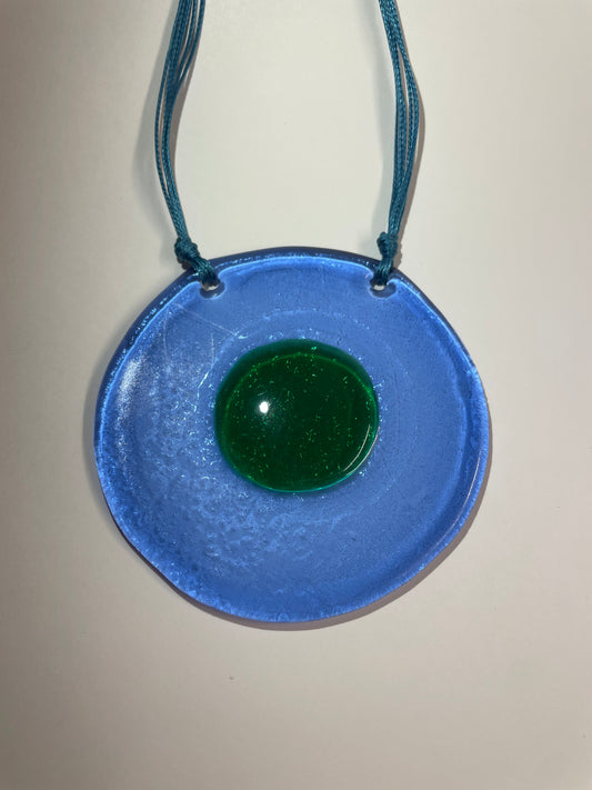 Elegant Blue and Green Necklace