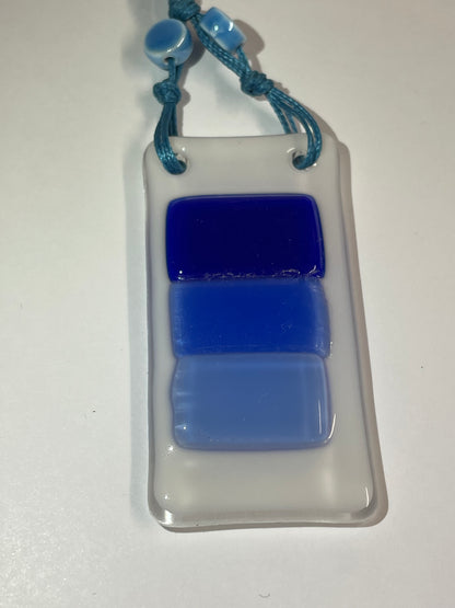 Three Colors Necklace (Blue and White)